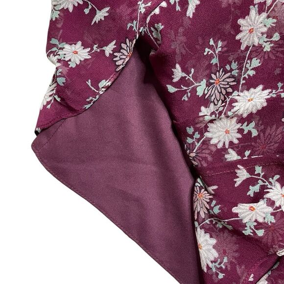 CINQ A SEPT Silk Floral Lotus Mini Dress Size XS - Picture 8 of 13
